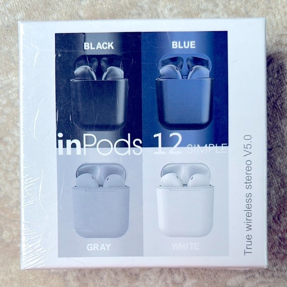 Brand New inPods 12 True Wireless Bluetooth 5.0 Earphones Earbuds Voice Function - Picture 1 of 8